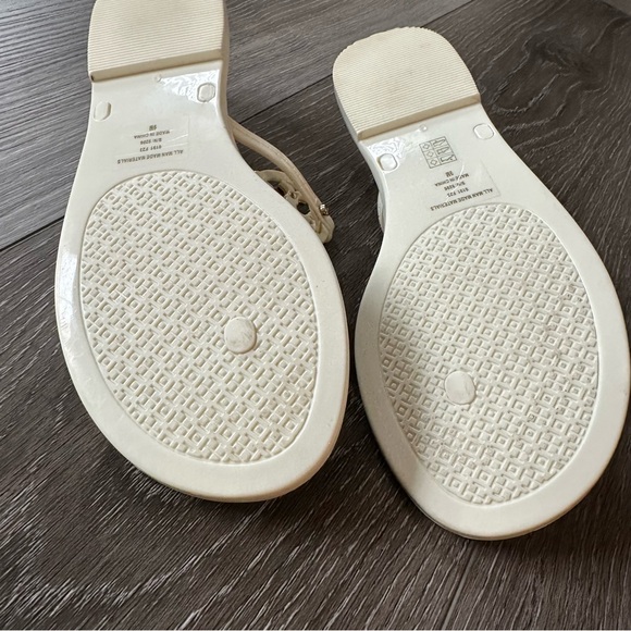 Tory Burch Mini Miller Jelly Sandal Ivory Size 9 - Picture 5 of 8